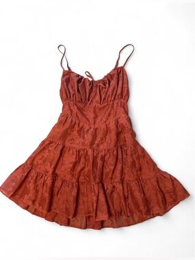 Altar'd State rust red mini dress